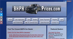 Desktop Screenshot of bhphprices.com
